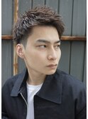 アップバングソフトツイストピンパーマ