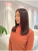 レイヤーカットミディアム/ナチュラルブラウン