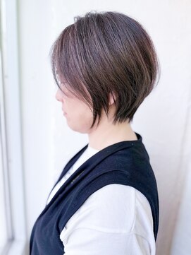 ムーンジェジェ(moon jeje) 丸みショートボブ30代40代50代60代絶壁解消小顔ひし形髪型by柴立