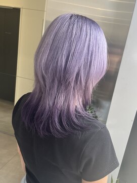 ゴウトゥデイシェアサロン 町田店(GO TODAY SHAiRE SALON) ラベンダーカラー×パープル×ハッシュカット【町田】