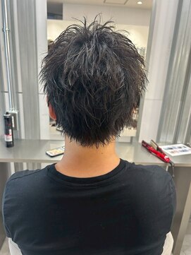 メンズサロン キング 梅田店(Men’s salon K!ng) ホワイトメッシュ/ツイスト/ツイスパ/パーマ/メンズ/眉毛