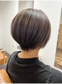 *short bob×grayge highlight*