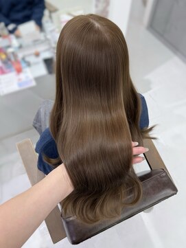 韓国風/レイヤーカット/顔周り/顔まわり/髪質改善/ベージュ