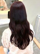 ユニバイリサ 天神大名店(uni by risa)&nbsp;ラベンダーグレージュ 艶髪カラー ゆる巻き 髪質改善 ロング