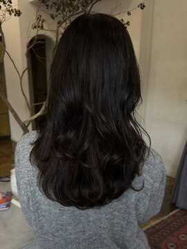 ヘアーアイスカルテット(HAIR ICI QUARTET) ブリーチなしカラー透明感グレージュ夏カラーくびれレイヤー