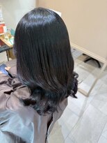 ヌーヌー 鶴ケ峰(nuu nuu)&nbsp;黒髪でもレイヤーで軽い♪動きのある軽やかレイヤー巻き