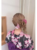 ソノ(sono) サイドシニヨン アップヘア お団子ヘア 浴衣ヘア