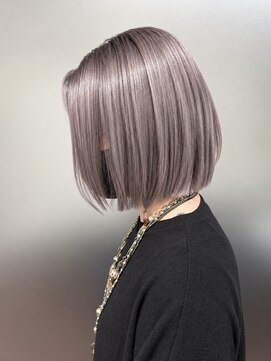 ワンスタイル(One style) 【ケアブリーチ2回】バレイヤージュ＋髪質改善トリートメント
