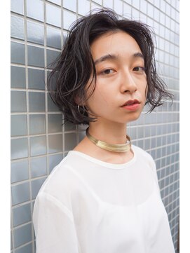 コス(kos) 大人可愛い/ココアベージュ/グレージュカラー/ボブウルフ/黒髪