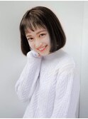 オン眉ショートボブ