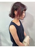 clanインナーバイオレット外ハネ小顔美髪ボブ