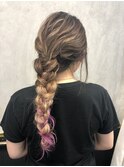 ○編み下ろしヘアアレンジ○
