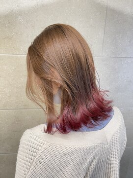 リー ヴィータ 上新庄(Lee Vita) セミウエットウェーブ/ピンクグラデーション