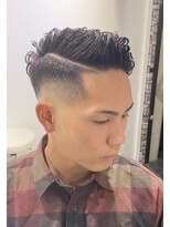 20代30代髪型東京バーバー日本橋フェードパーマスタイル