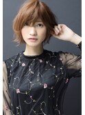 大人ショートボブ20代30代40代ショート/キャラメルベージュ14