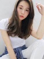 ソヨン 名古屋店(SOYON)&nbsp;大人セミロング オリーブグレージュ 抜け感