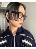 ショートボブナチュラルボブショートカットボブ前髪なしショート