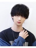 刈り上げないふわくしゃマッシュ