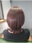 外ハネ×ウルフヘアー