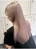 5861シルキーベージュハイライトグラデーションハイトーンカラー