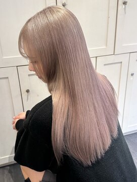 ベレーザ 渋谷(BELEZA) 5861シルキーベージュハイライトグラデーションハイトーンカラー