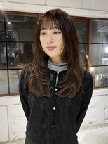 コフィー バイ メルト 吉祥寺(cofy by melt)&nbsp;【中澤彩乃】インナーレイヤーロングカシスブラウン韓国吉祥寺