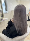 グレージュ シルバーカラー  ミルクティーベージュ