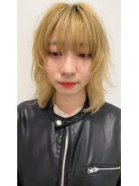 バサ 花小金井店(BASSA)&nbsp;ハイトーンウルフクビレイヤーブリーチぬきっぱなしダブルカラー