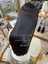 ジュエリーシステム×LULUトリートメント×縮毛矯正で艶髪♪