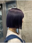 ぱつっとボブと相性抜群バイオレットカラー【ことこ】