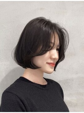 ニトバイアンキシム(nit by ahnkism) 切りっぱなしボブ髪質改善艶髪イルミナカラー