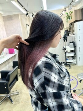 パープル(purple) インナーピンクグレージュ