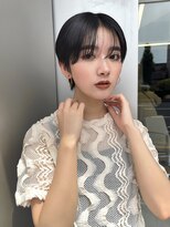 エル 北千住(elu) フィッシュボーン_刈り上げショート_チェリーレッド