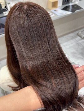 キング(K!ng) 縮毛矯正髪質改善ハイライトレイヤーカット楠葉美容室エクステ