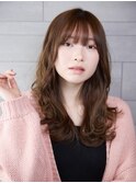 似合わせ／韓国／ナチュラルウェーブ／ミルクティー／20代／30代