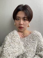 エアー 青山(AIR) 前髪あり耳掛け丸みボブコンパクトショート20代30代40代