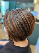 ヘアーサロン アイディ(HAIR SALON Id)&nbsp;白髪ぼかし×ショートボブ