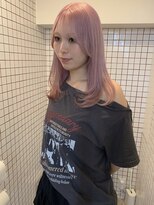 ペレ アネックス 大阪梅田茶屋町店(PELE ANNEX)&nbsp;くびれヘア/アプリコットオレンジ/ハイライトカラー/梅田