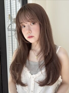 ローネス ギンザ(LONESS ginza) レイヤーカット/小顔カット/ヘーゼルグレージュ/透明感カラー