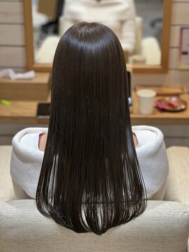 プレイフル(PLAYFUL) グレージュカラーロング