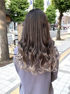 ワンスタイル(One style) 【ケアブリーチ2回】バレイヤージュ＋髪質改善トリートメント