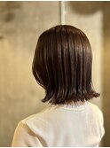 丸み×外ハネの大人ボブ