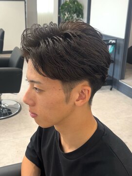 ログ 高松木太店(Log) メンズショート　高松フェザーパーマ