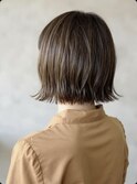 30代40代ショート白髪染めグレイカラーボブ艶栄名駅伏見丸の内