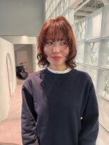 ミッシュバイアーバン(misch by urban.) オレンジカラー/レイヤー/パーマ