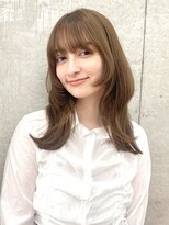 ロンドアンメゾン 原宿(Lond un Maison.)&nbsp;バタフライカットグレーブラウンワンホンレイヤー/原宿0312