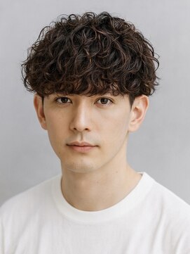 ハレ メンズサロン たまプラーザ(Hale) Haleメンズ刈り上げセンターパートニュアンスパーマたまプラーザ