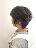 ワンホンレイヤー/ミルクティーブロンド/ダークブルー/藤沢美容