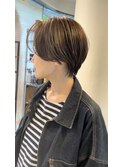 白髪ぼかしハイライトショート