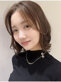 20代30代40代50代小顔◎ミディアムボブ透明感カラー